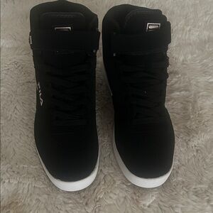 Women’s Black High-Top Fila Sneakers